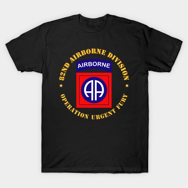 82nd Airborne Division - Operation Urgent Fury T-Shirt by twix123844